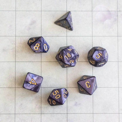 Pearl Black Dice Set