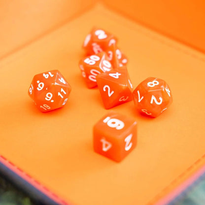 Red Pearl Dice Set