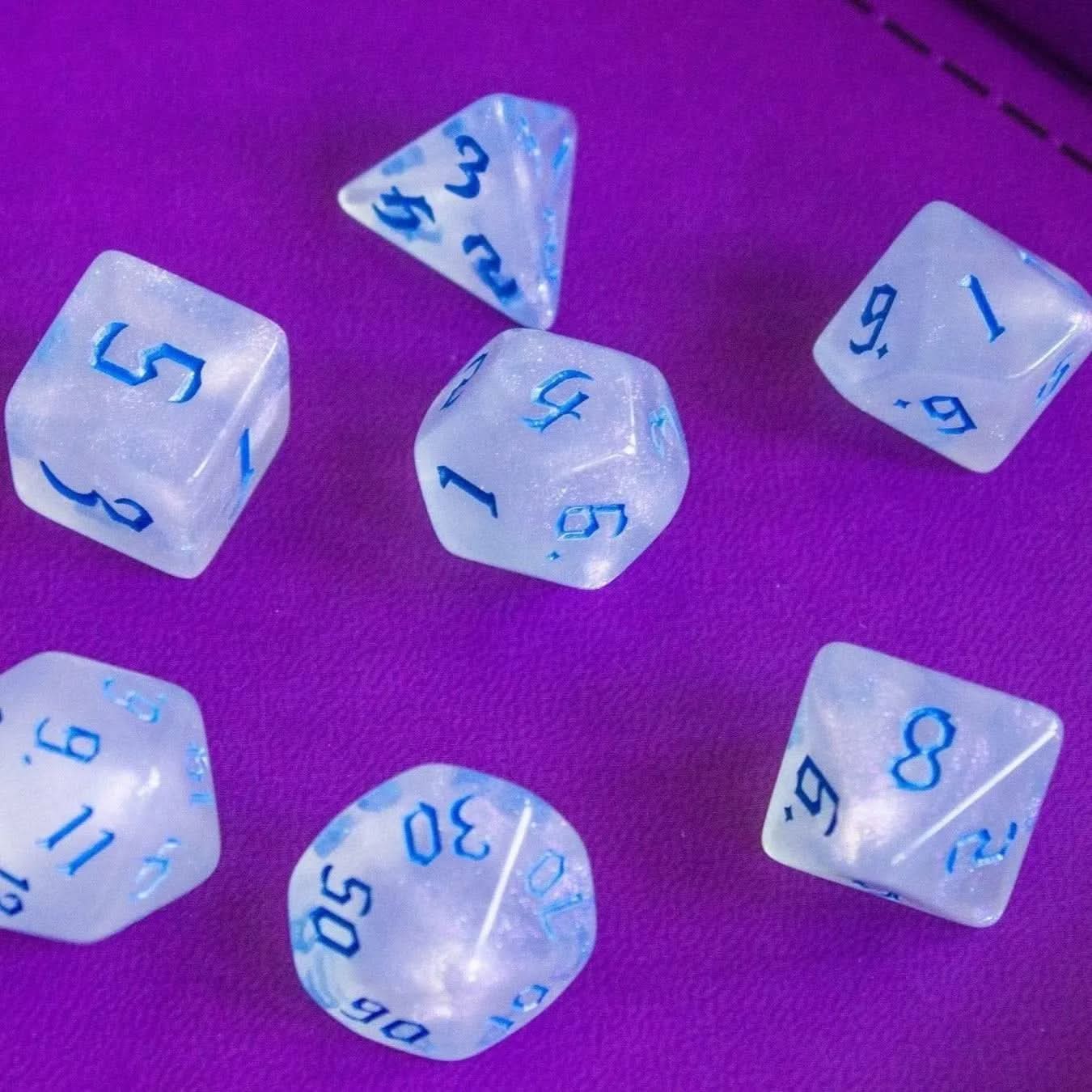 Blue Fog Dice Set