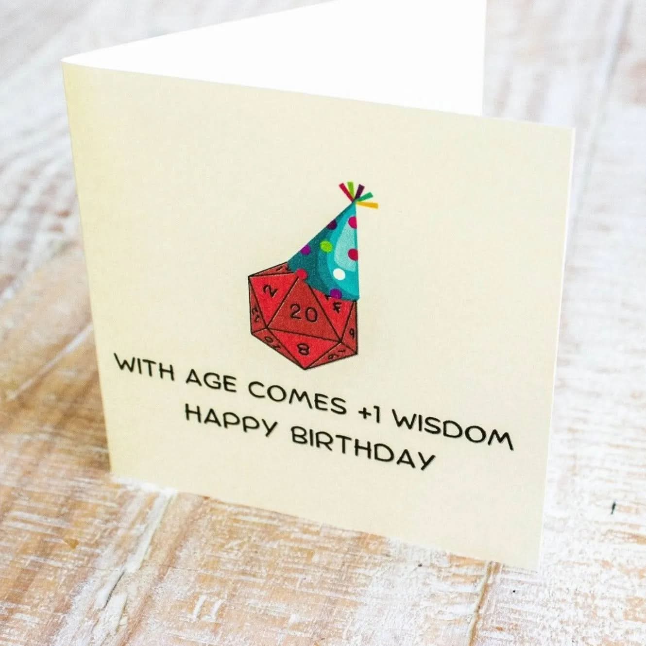Birthday Card  +1 Wisdom