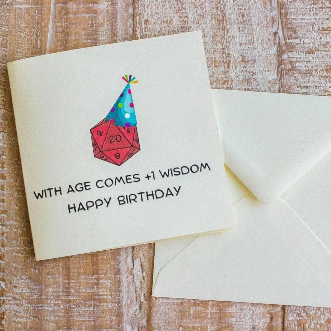 Birthday Card  +1 Wisdom