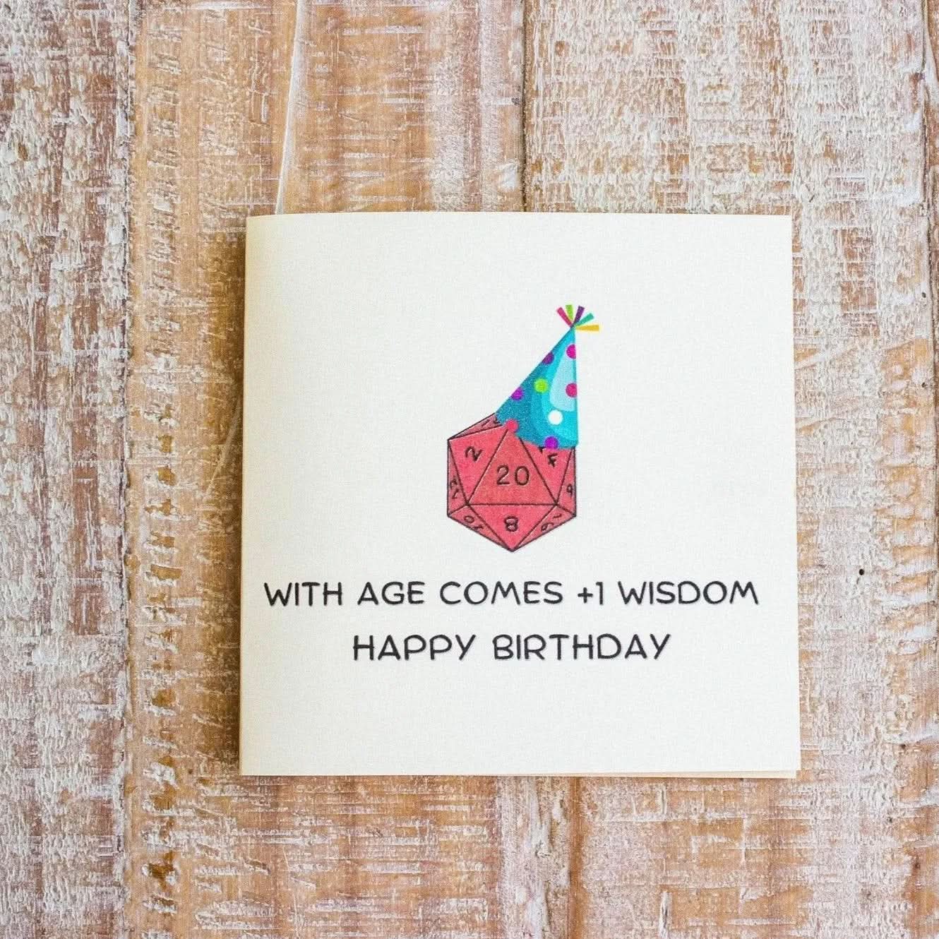 Birthday Card  +1 Wisdom