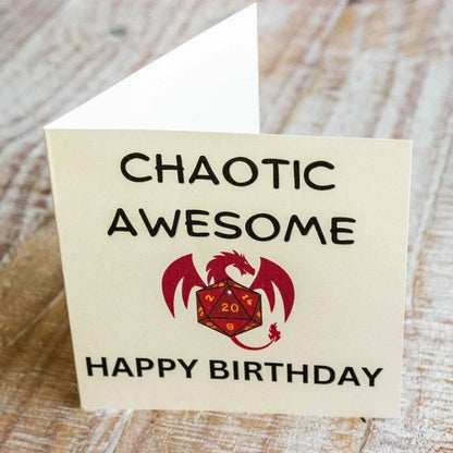 Birthday Card Chaotic Awesome