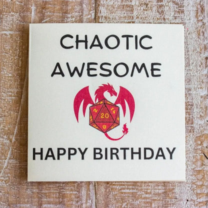Birthday Card Chaotic Awesome