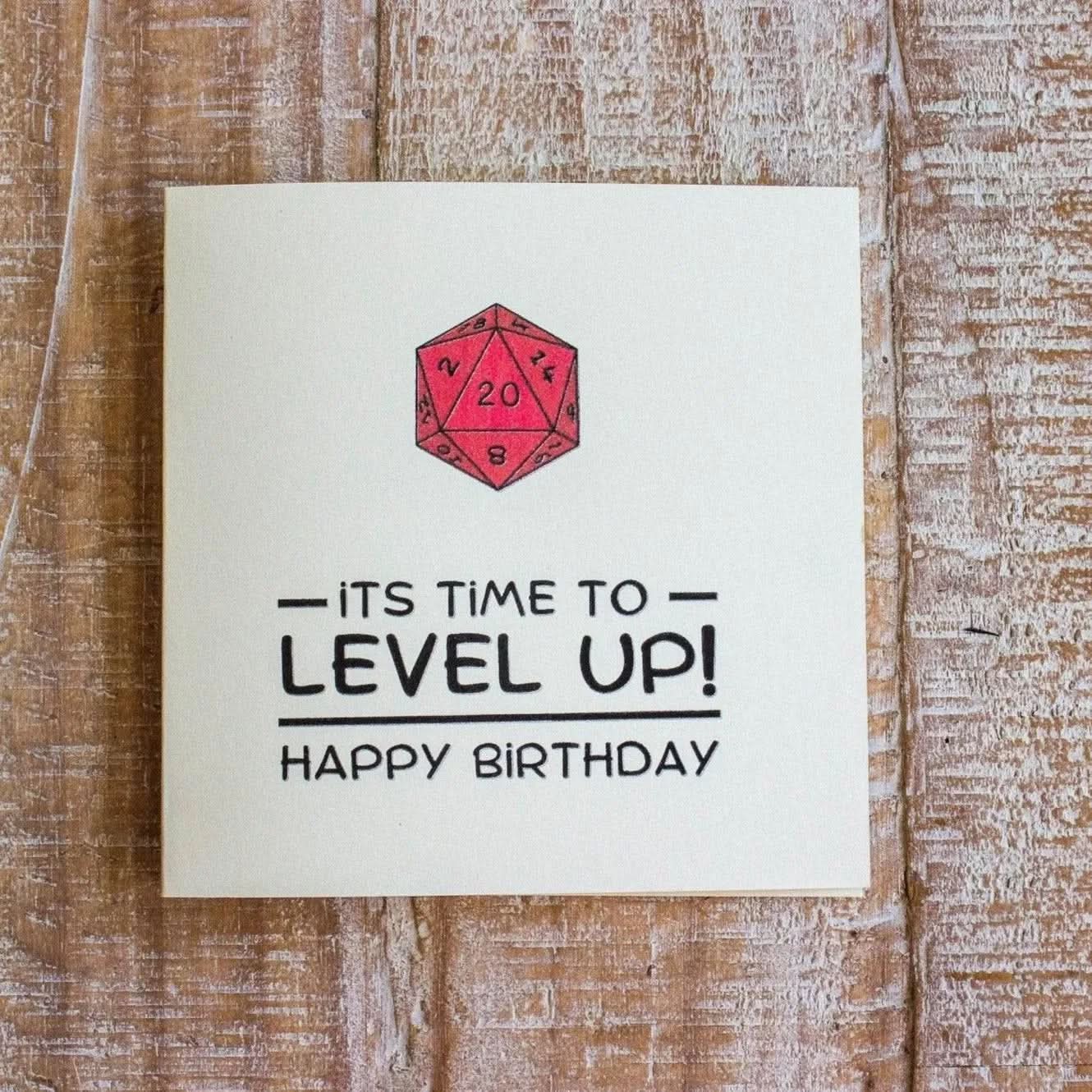 Birthday Card Level Up