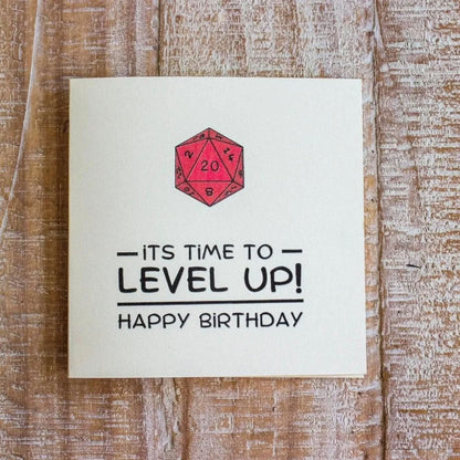 Birthday Card Level Up