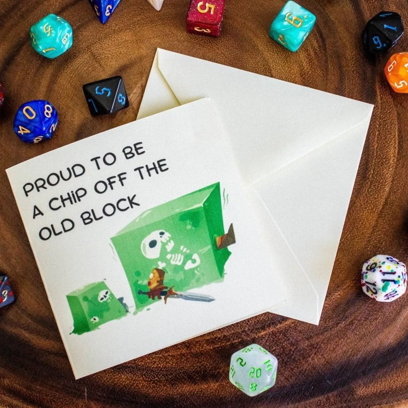 Birthday Card Gelatinous Cube