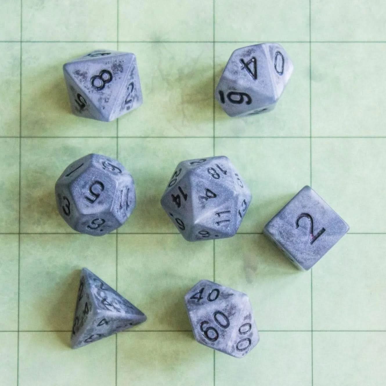 Tombstone Pastel Grey Dice