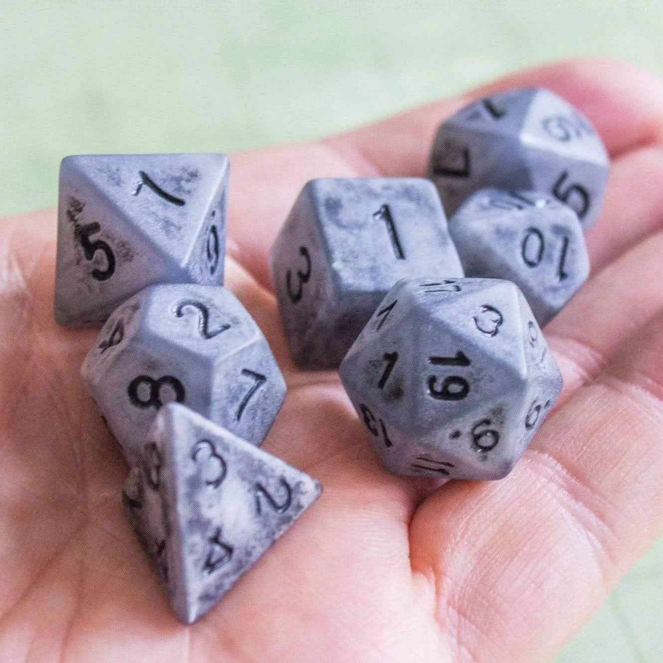 Tombstone Pastel Grey Dice