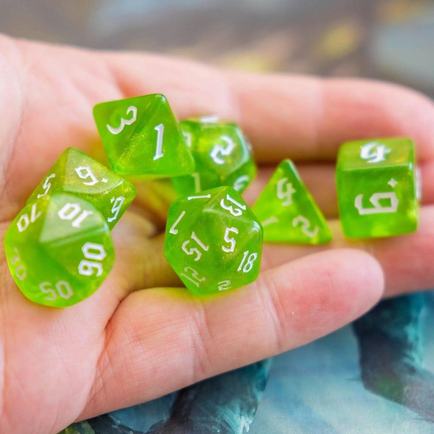 Fern Fog Green Dice Set