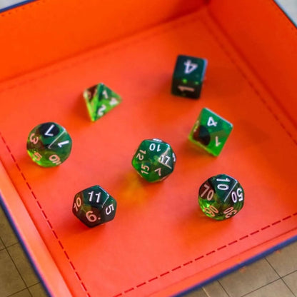 Green Smoke Dice Set