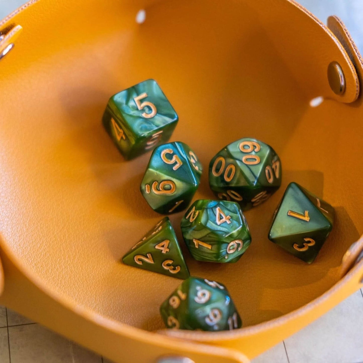Ogre Green Pearl Dice Set