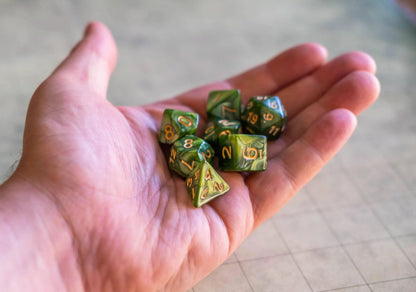 Ogre Green Pearl Dice Set