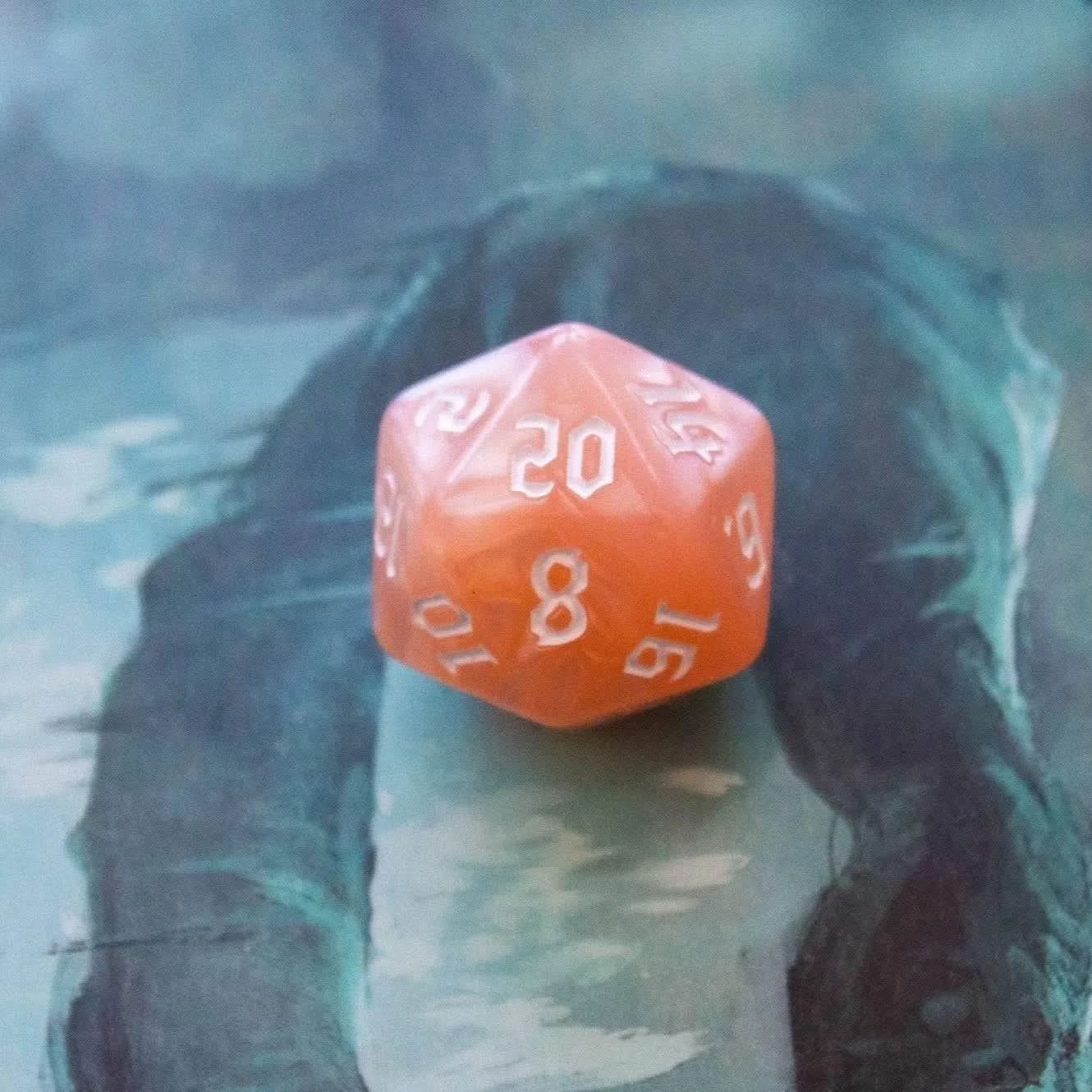 Peach Mist Dice Set
