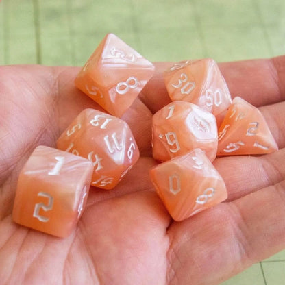 Peach Mist Dice Set