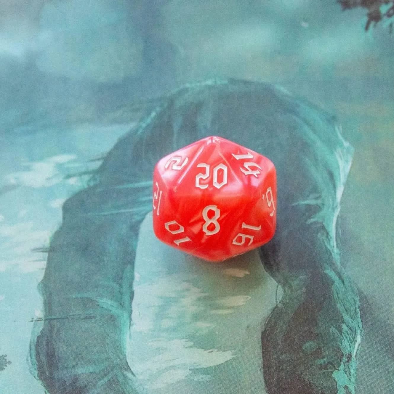 Pink Peach Dice Set