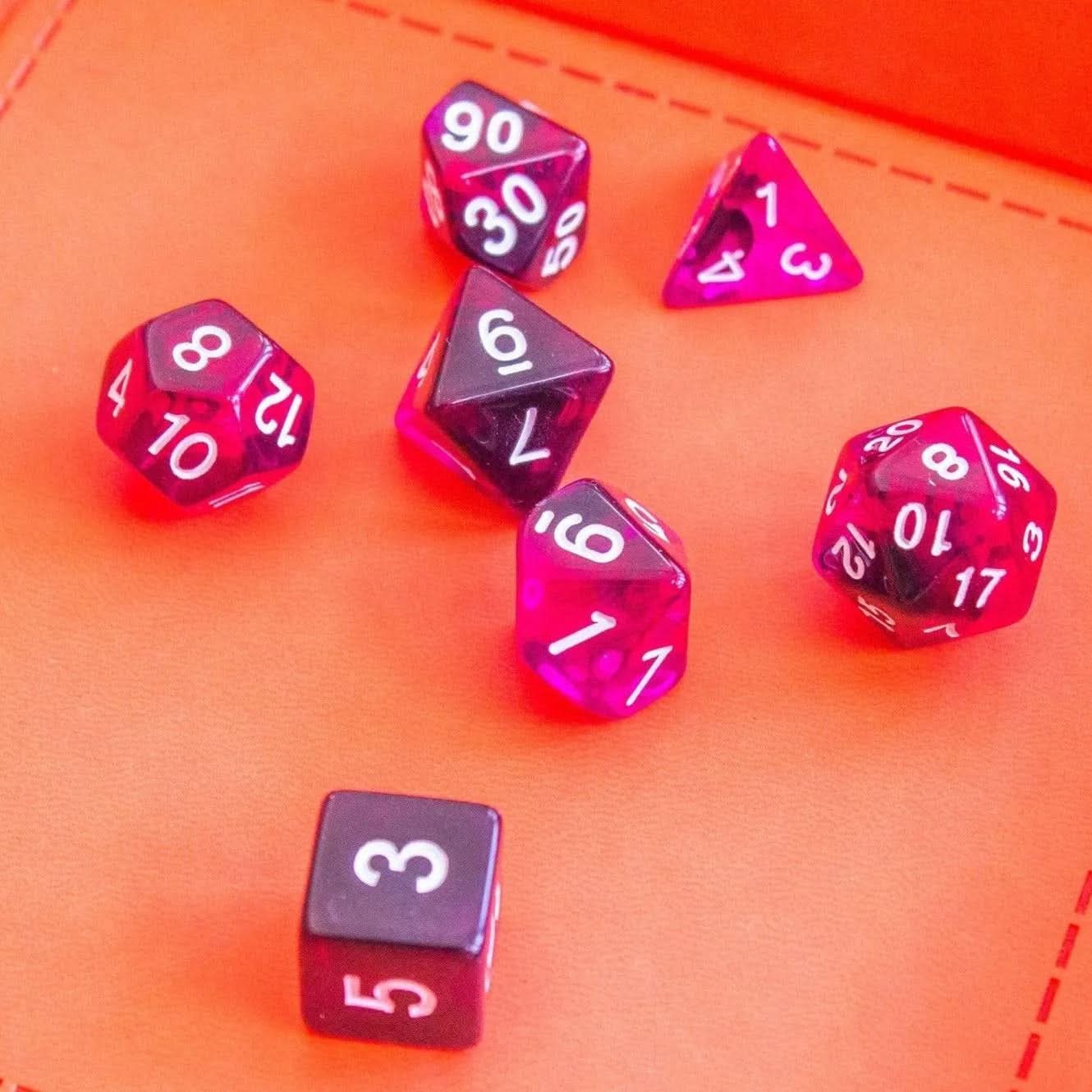 Purple Smoke Dice Set
