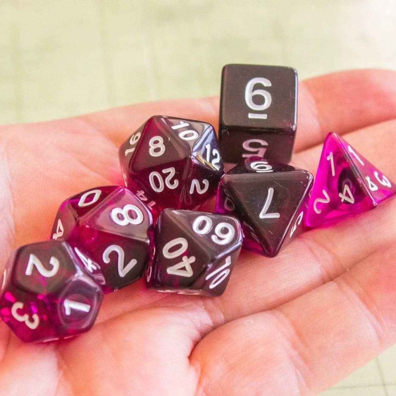 Purple Smoke Dice Set