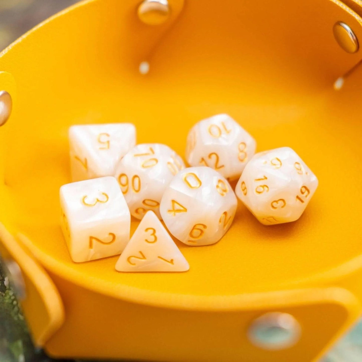 Pearl White Dice Set