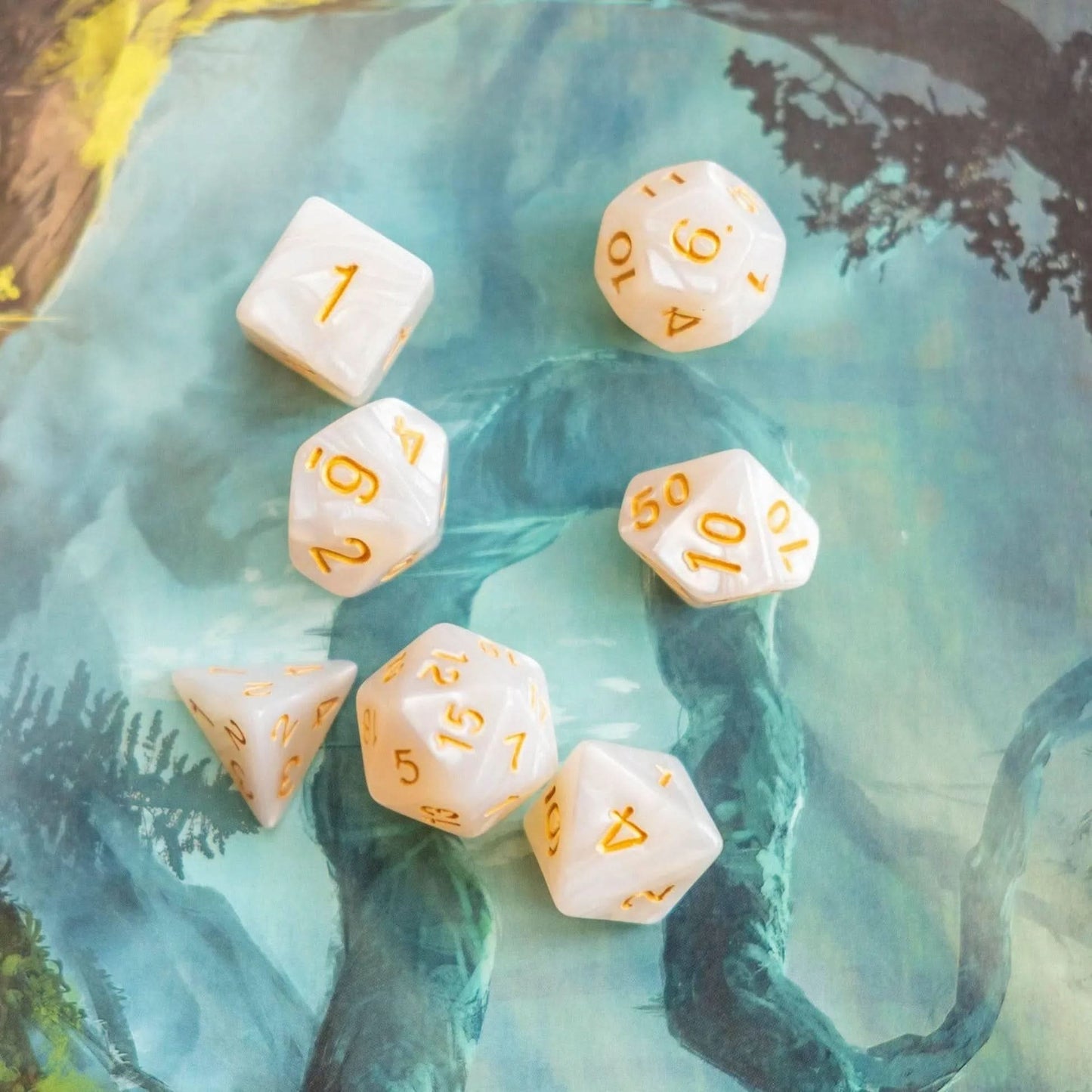 Pearl White Dice Set
