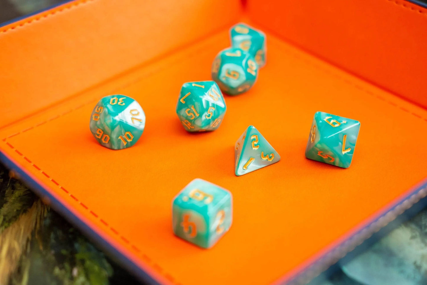 Turquoise Mist Dice Set