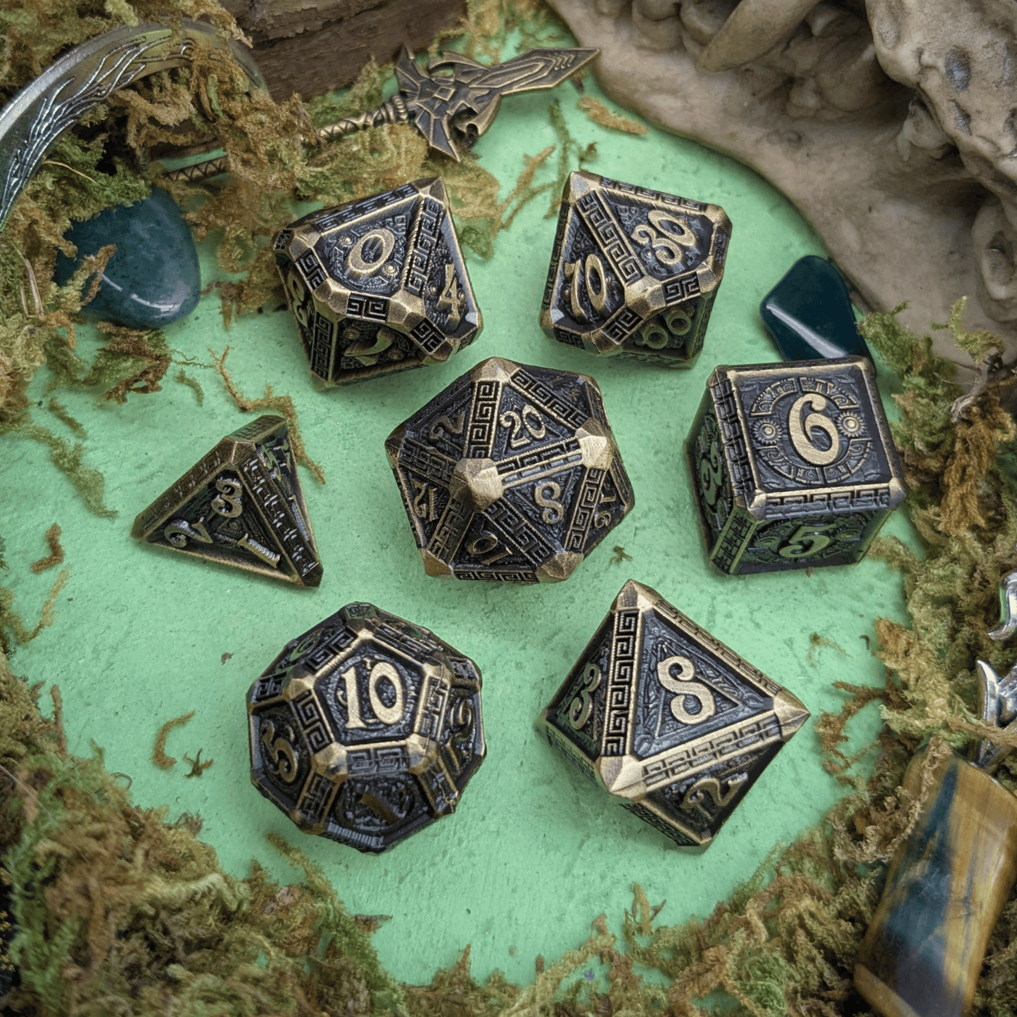Olympian Legacy | Metal Mythos Dice Set