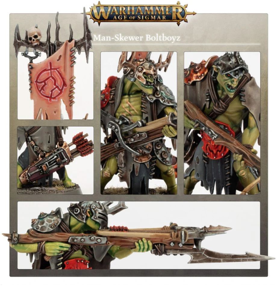 Orruk Warclans Man-Skewer Boltboyz