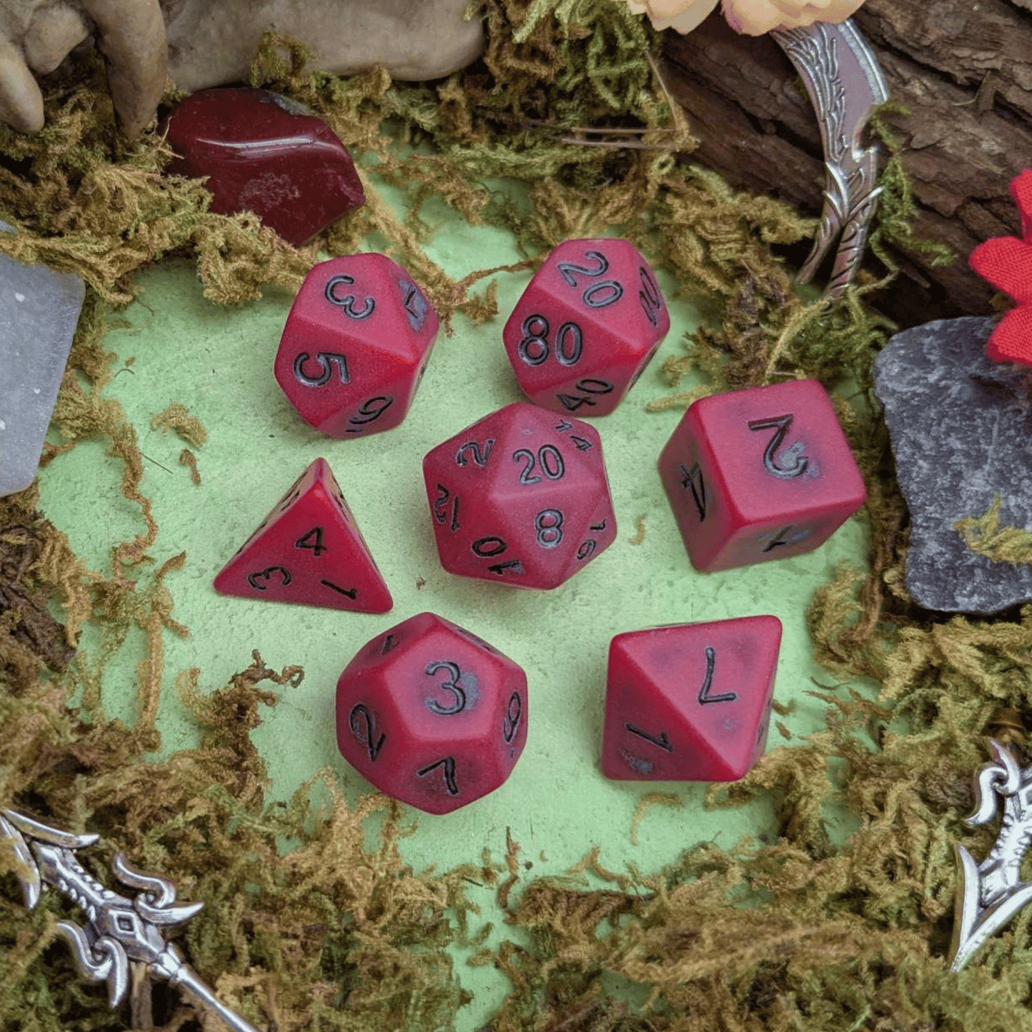 Vampire Pastel Red Dice