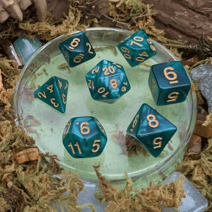 Ogre Green Pearl Dice Set