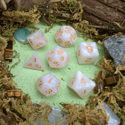 Pearl White Dice Set