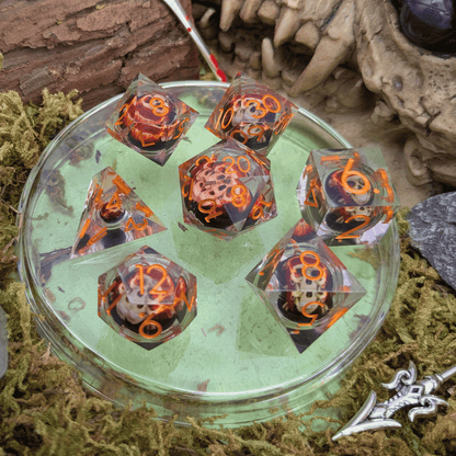 Skull Pirate Liquid Core Dice Set