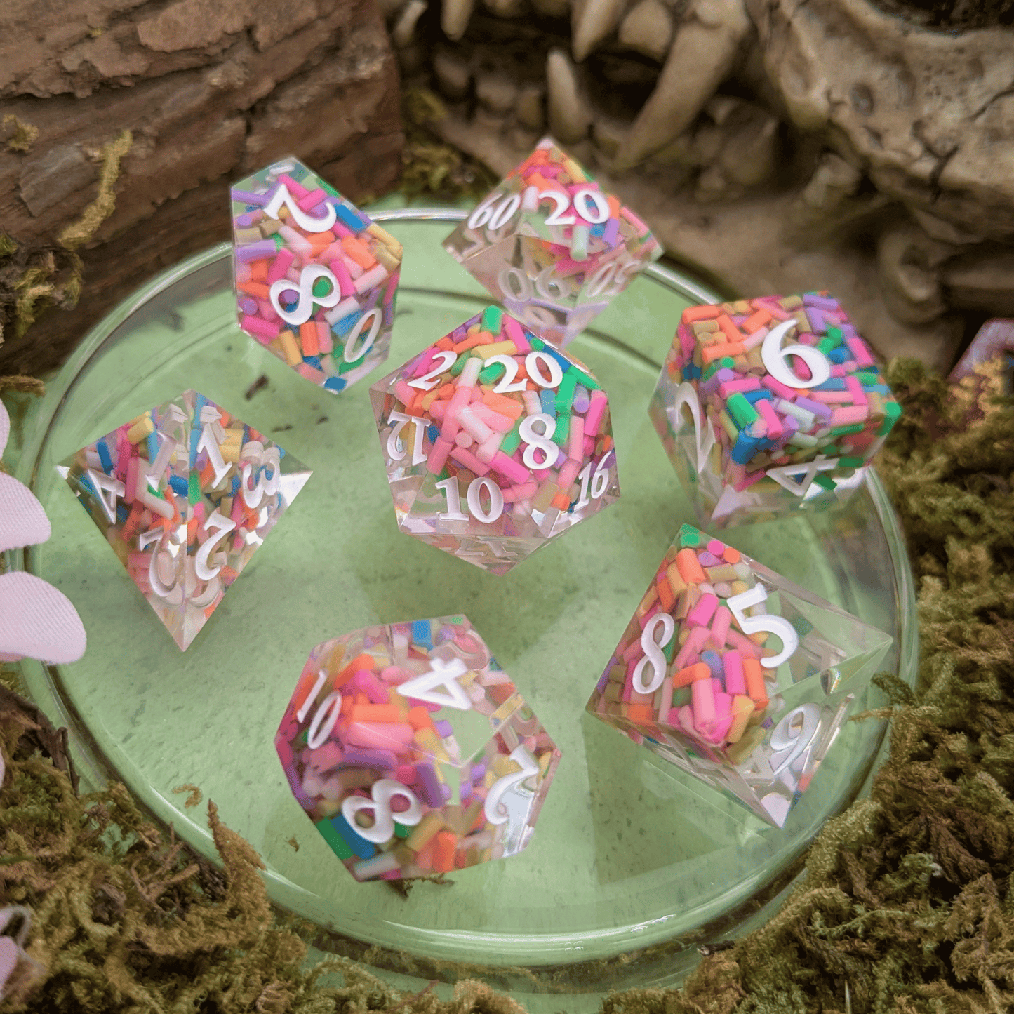 Packed Confetti Sharp Dice Set