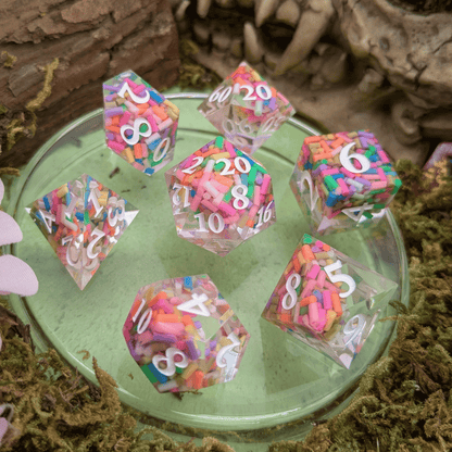 Packed Confetti Sharp Dice Set