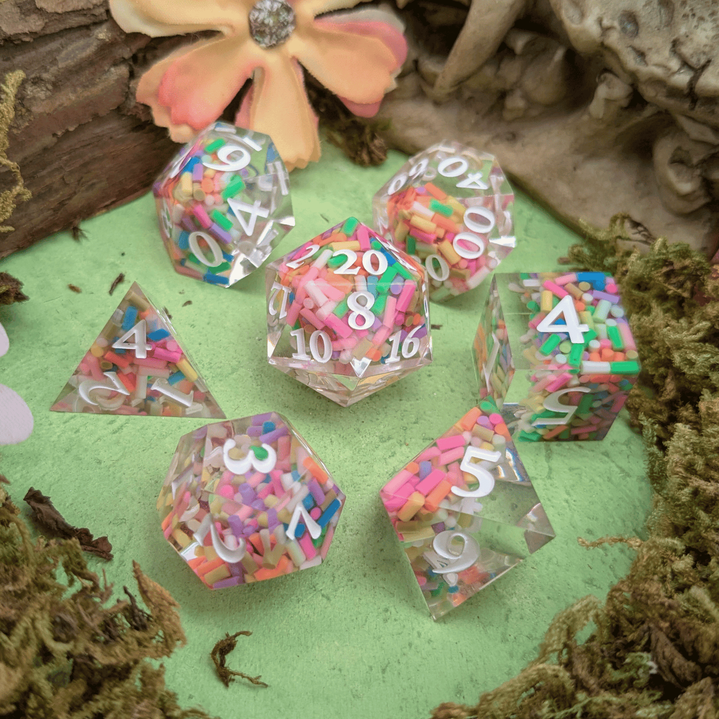 Packed Confetti Sharp Dice Set