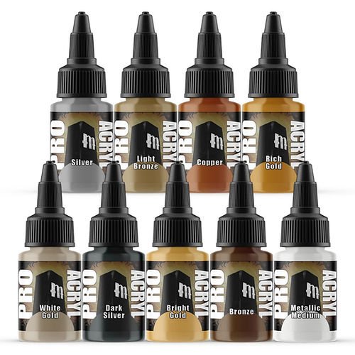 Pro Acryl - Metallic Set - 9 Colors