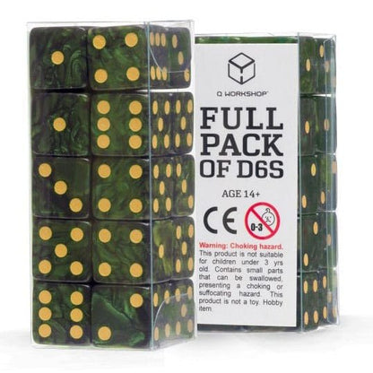 Q Workshop Dice Set Full Pack D6 Green (20)