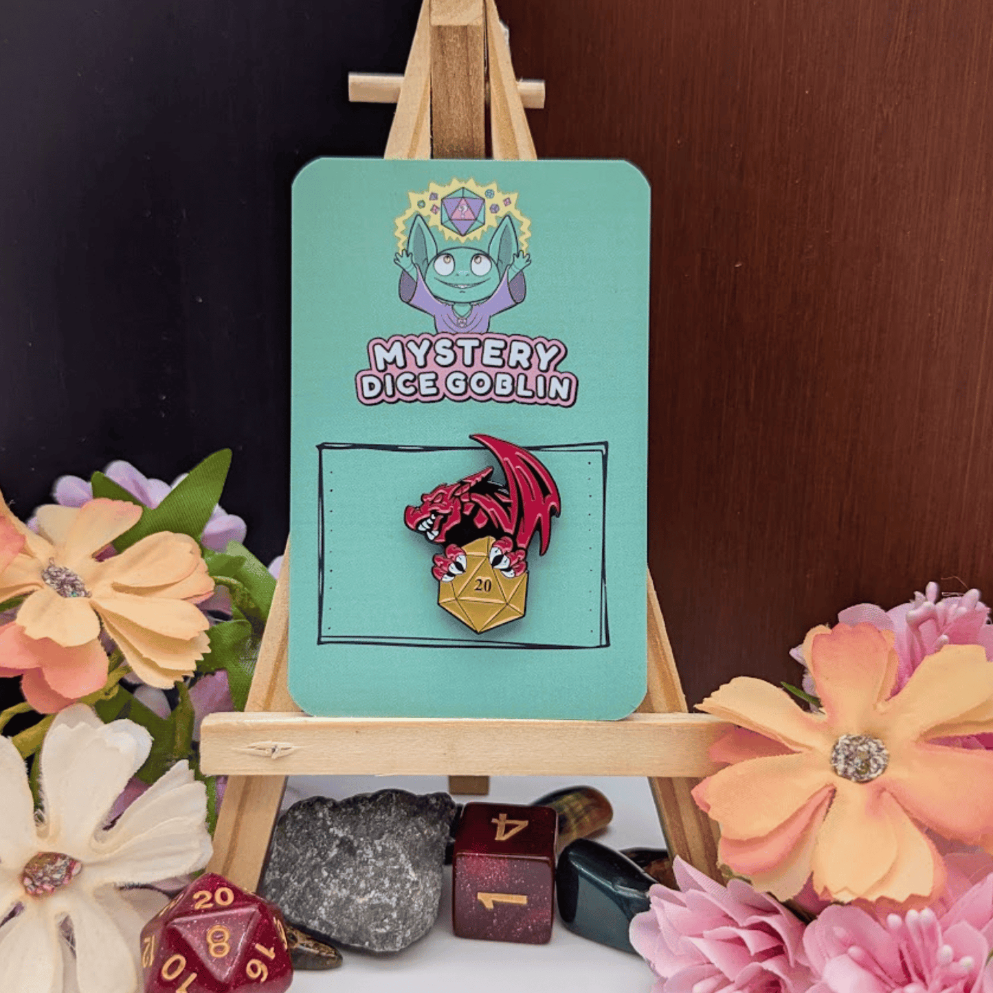 D20 Dragon Pin