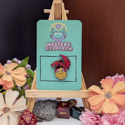 D20 Dragon Pin