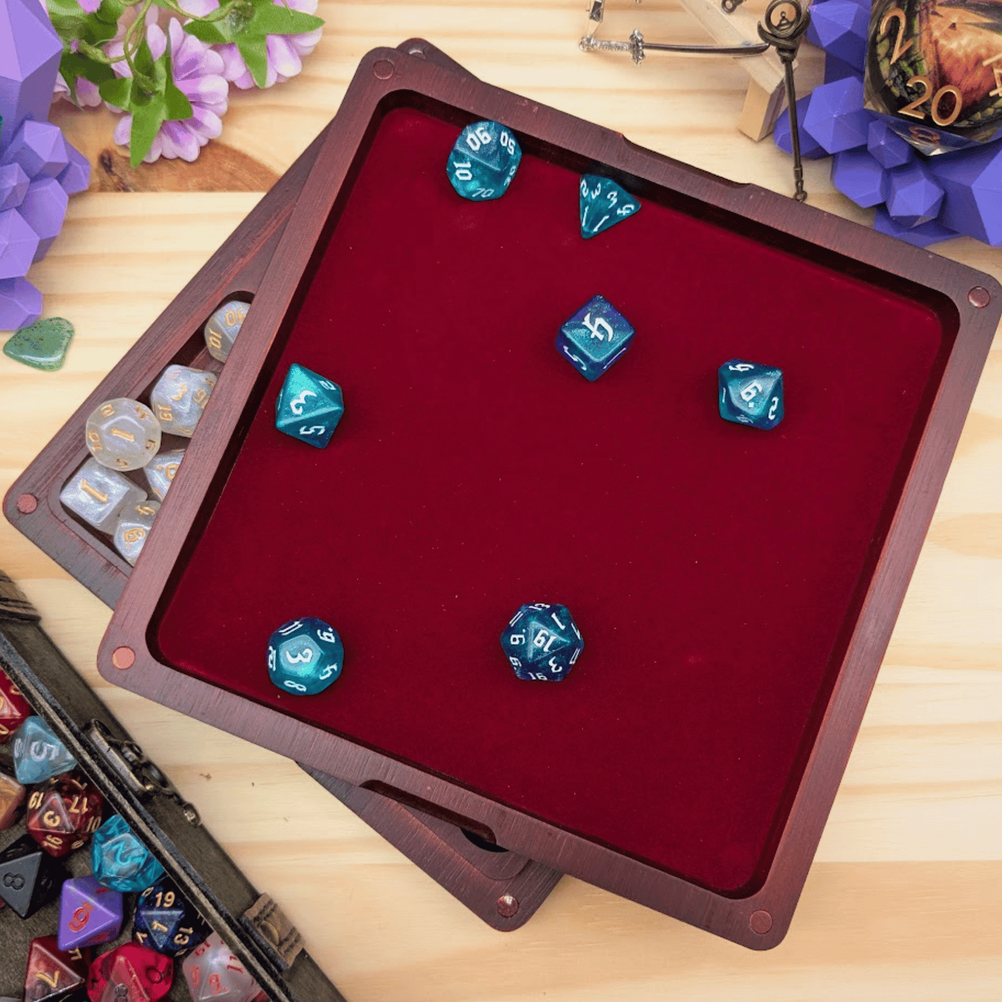 Wooden Dice Box