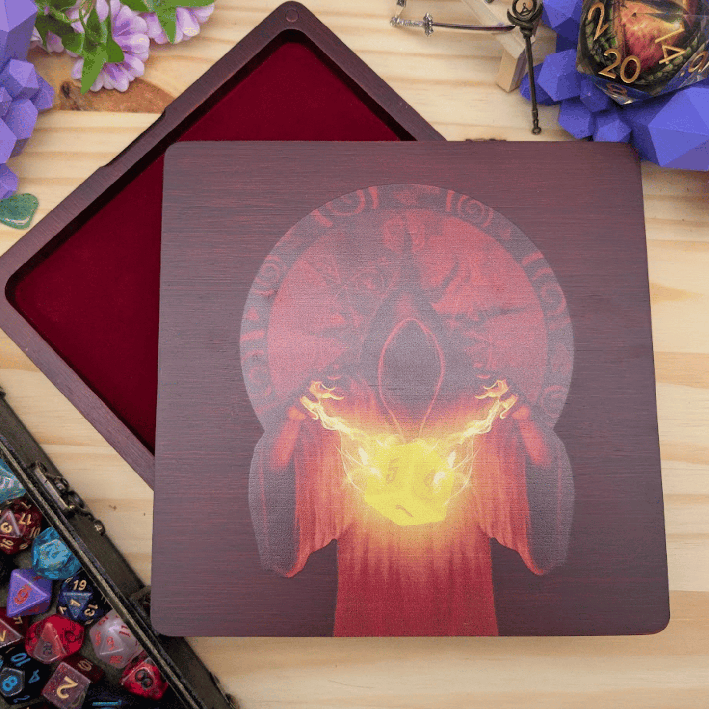 Wooden Dice Box