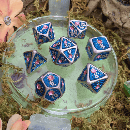 Royal Blue Metal Core Dice Set