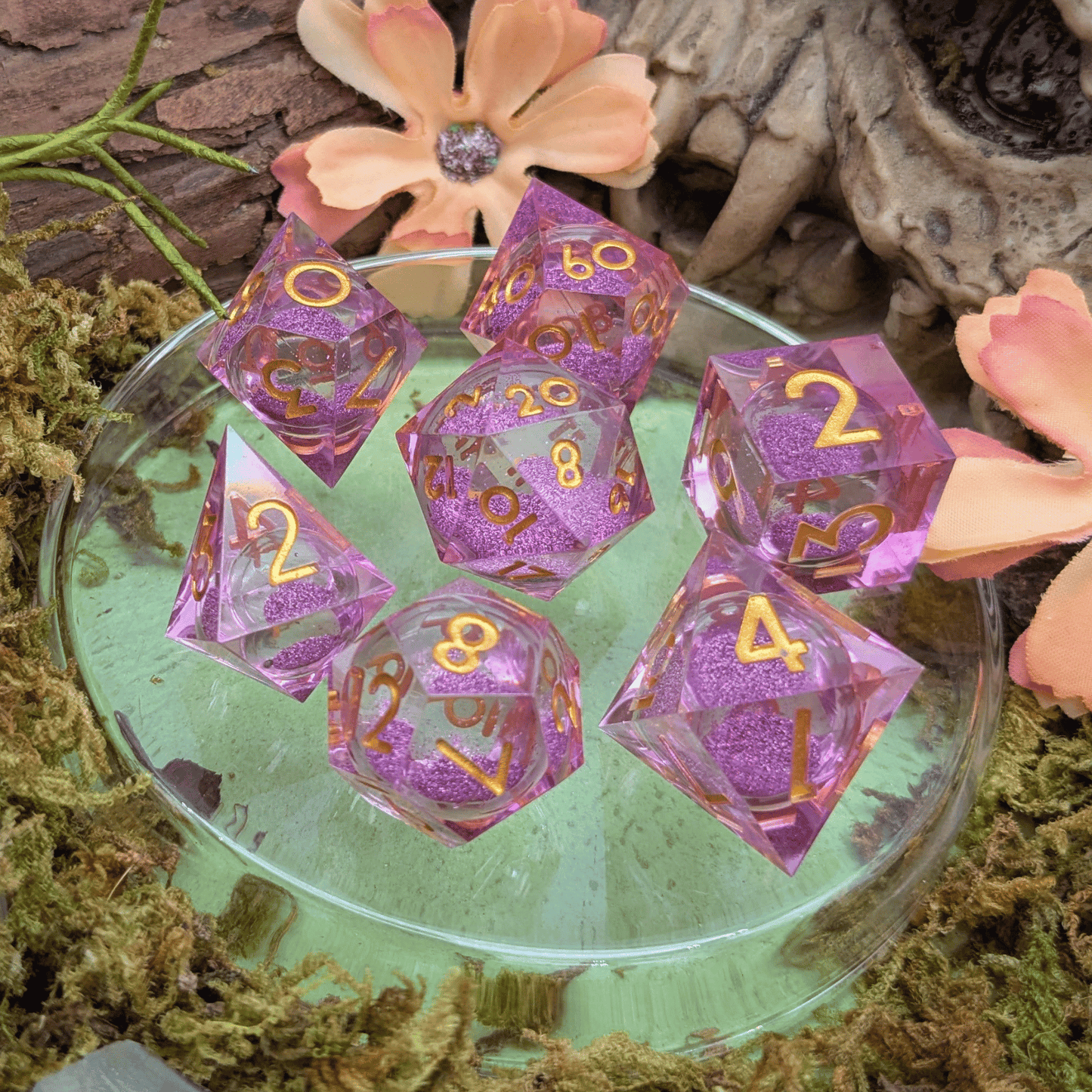 Enchanted Rose Liquid Core Dice