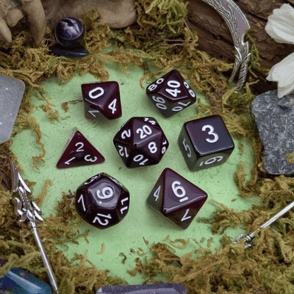 Purple Smoke Dice Set