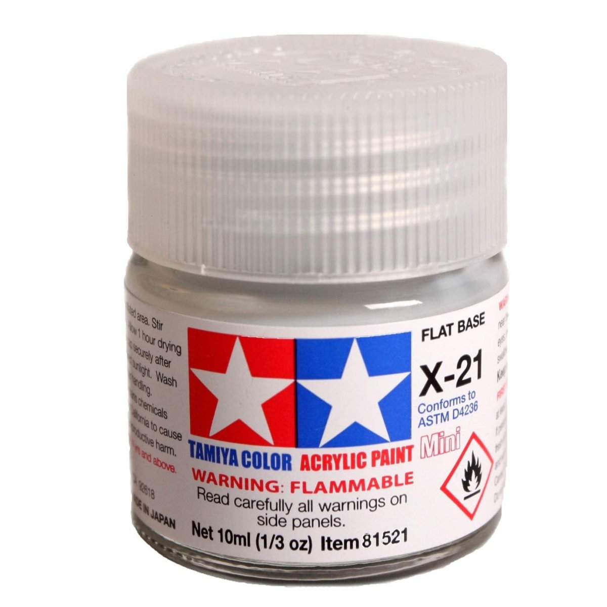 Tamiya Acrylic Paint Mini X-21 Flat Base