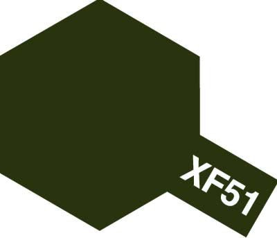 Tamiya Acrylic Paint Mini XF-51 Khaki Drab