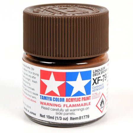 Tamiya Acrylic Paint Mini XF-79 Lino Deck Brown