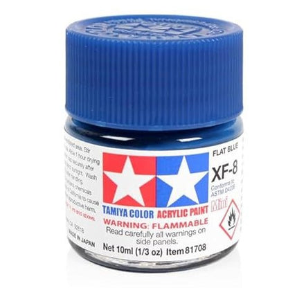 Tamiya Acrylic Paint Mini XF-8 Flat Blue