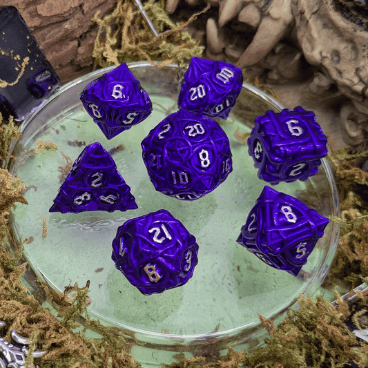 Thorns Purple Metal Core Dice Set
