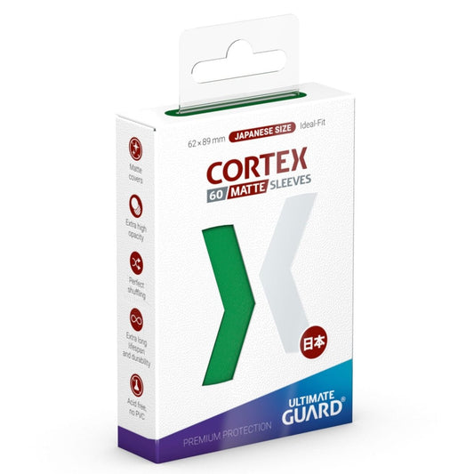 Ultimate Guard Cortex Sleeves Matte Japanese Size (60) - Green