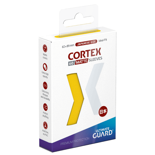 Ultimate Guard Cortex Sleeves Matte Japanese Size (60) - Yellow
